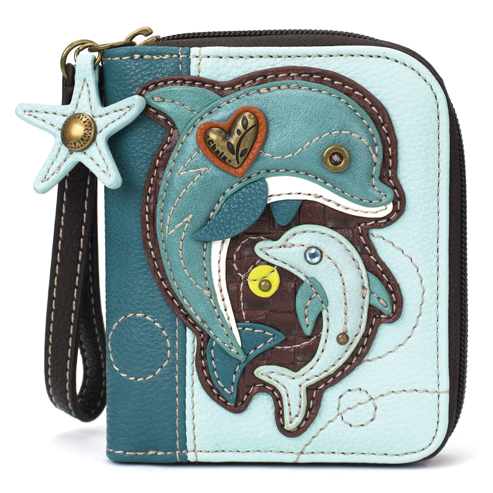 CHALA Sea Life Zip Around Wallet