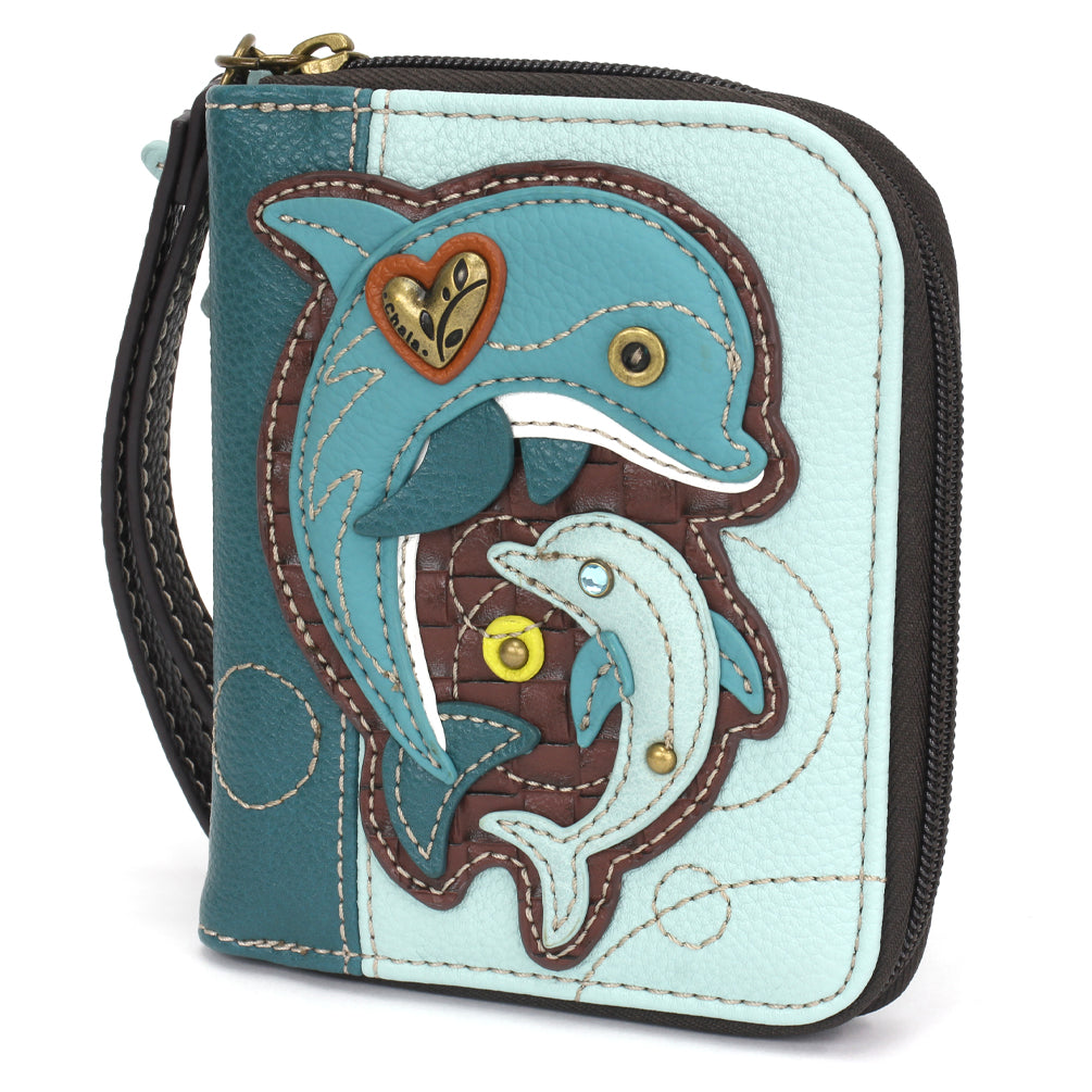 CHALA Sea Life Zip Around Wallet