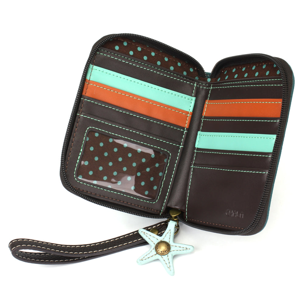 CHALA Sea Life Zip Around Wallet