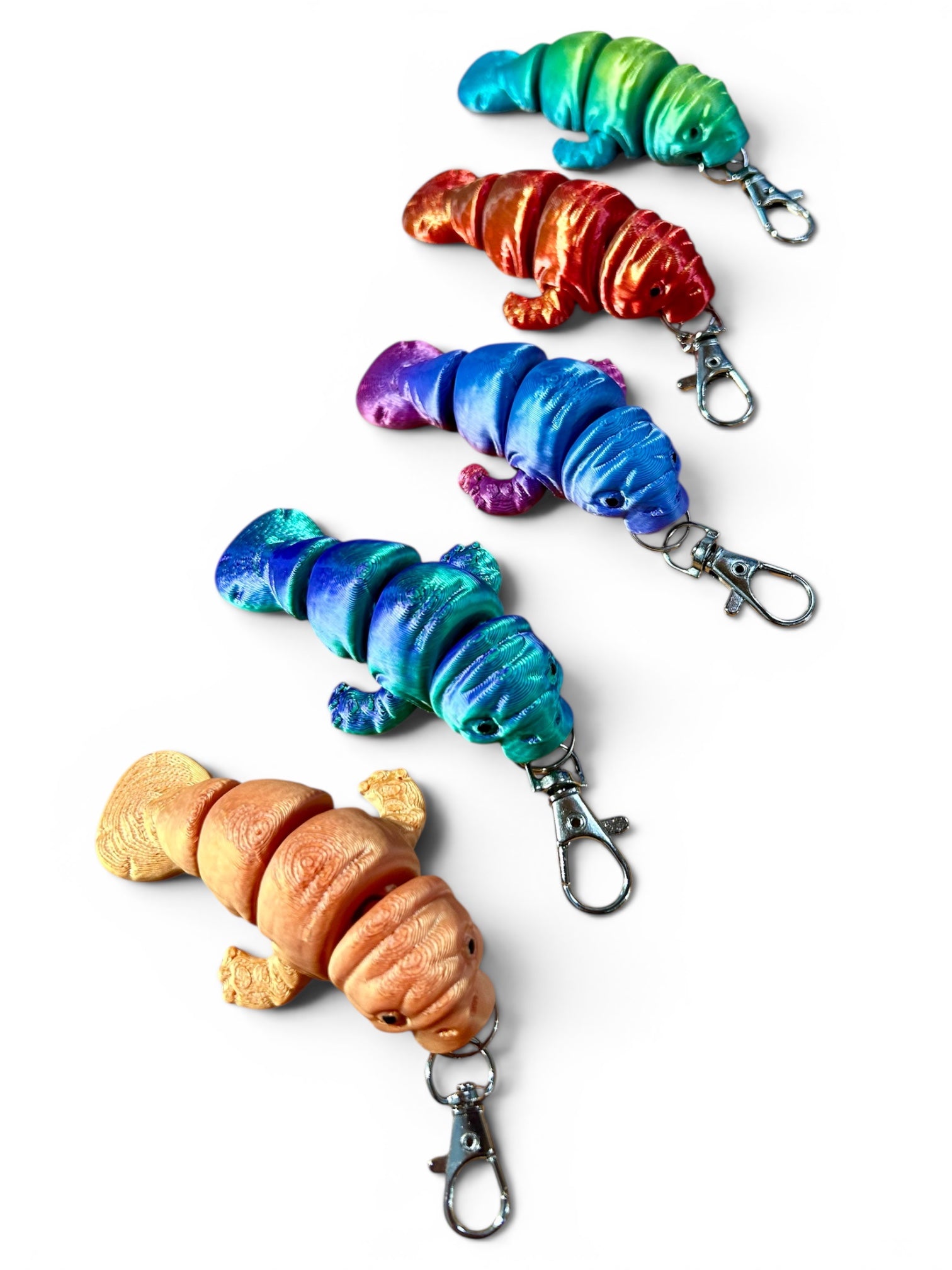 3D Manatee Key Chains