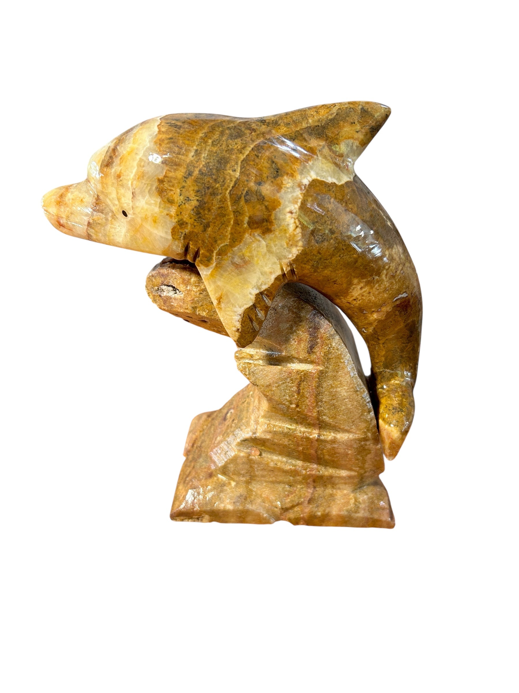 Marble Dolphin Figurines