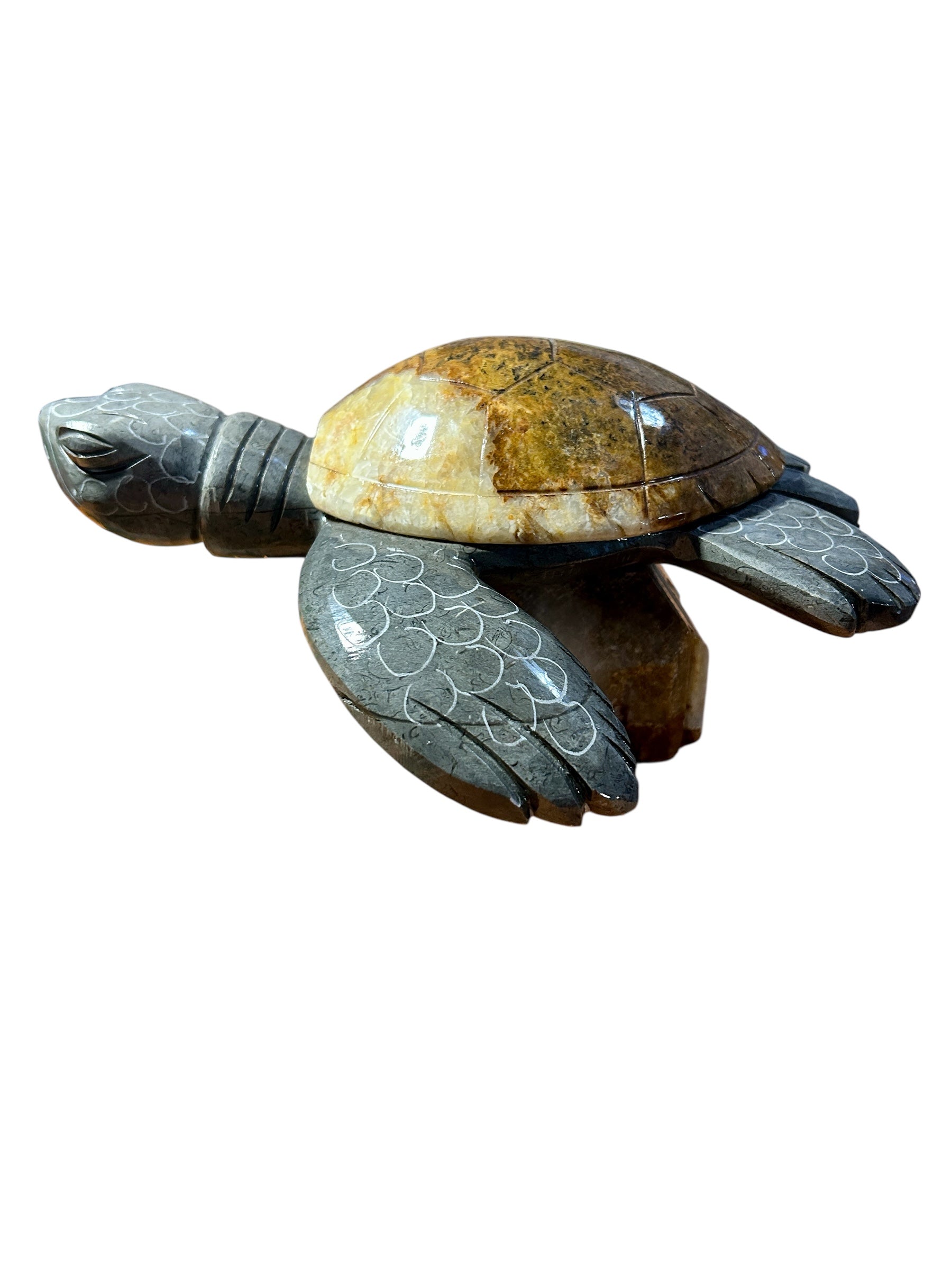 Marble Turtle Figurines