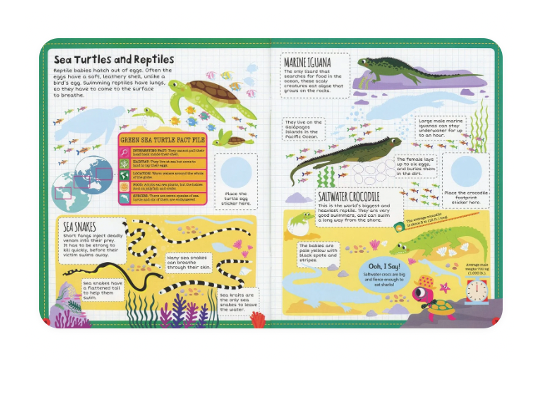 Ocean Sticker Facts Book
