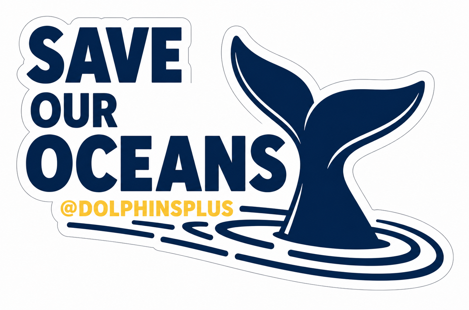 Stickers Dolphins Plus