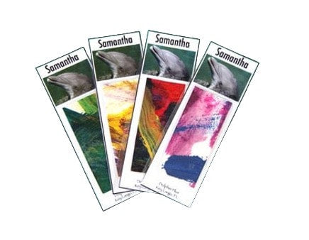 Dolphin Painted Bookmark