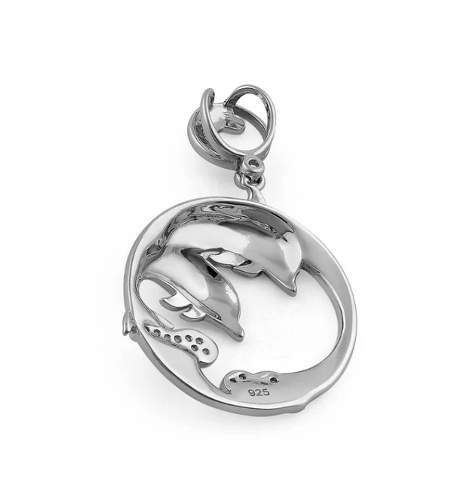 Pendant Hand-Painted Dolphin