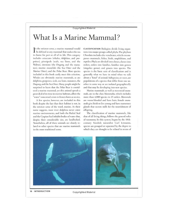 Book Guide to Marine Mammals of the World