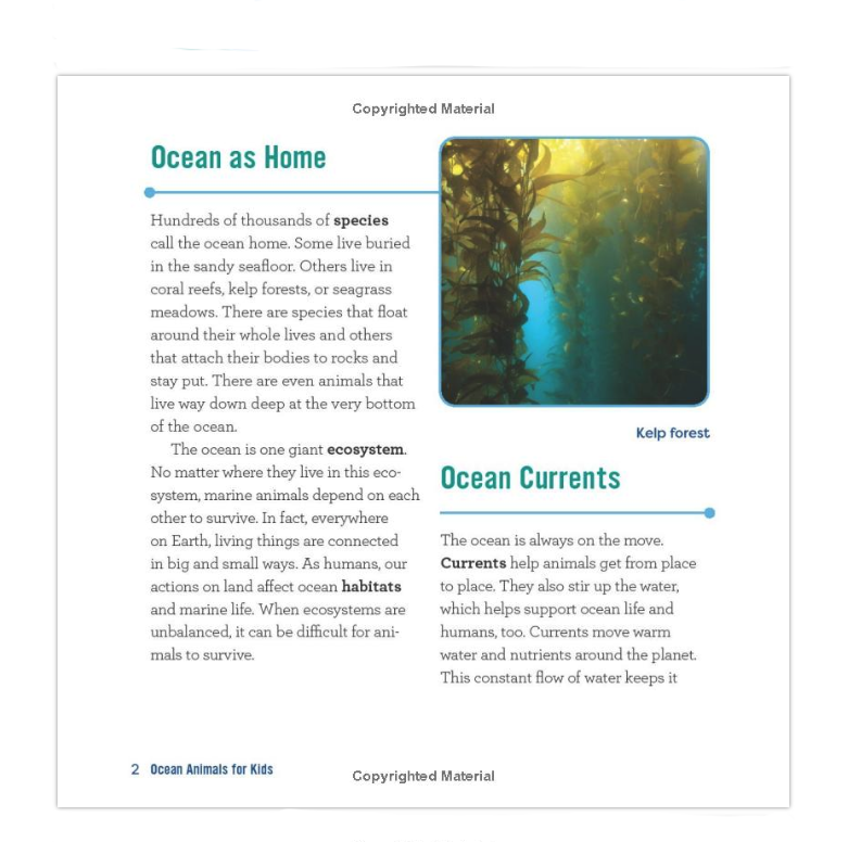 Book Ocean Animals for Kids